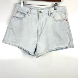 Levi's Premium Light Wash High Waist Jean Shorts Size 32